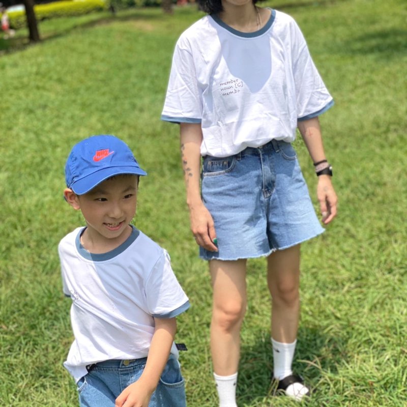 [Kids] Meerkat and Meerkat Casual Retro Parent-Child Wear – Squad Leader/God Teammate Is My T Snow Multiple Discounts - ชุดครอบครัว - ผ้าฝ้าย/ผ้าลินิน หลากหลายสี