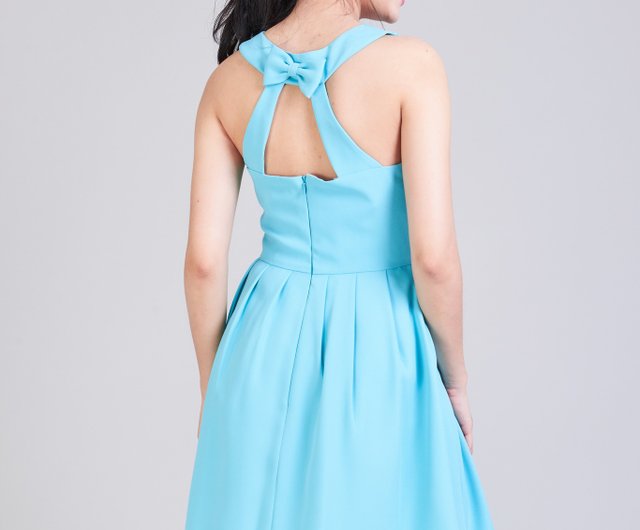 Kate Spade Bow Back Dress in Blue