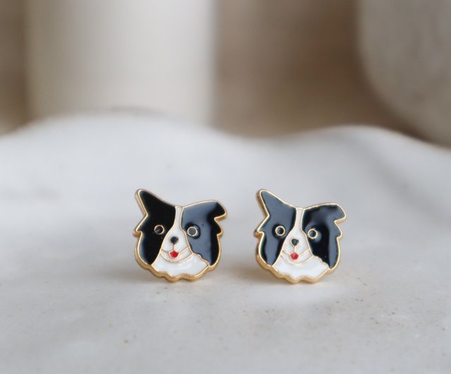 Border collie sale earrings