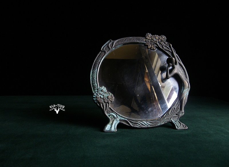 【老時光 OLD-TIME】早期裸女銅桌鏡 - 擺飾/家飾品 - 其他材質 多色