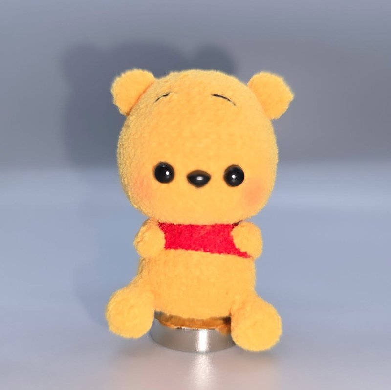 Handmade Crochet | Mao Leng Doll | Winnie the Pooh | Little Cute Alliance - ตุ๊กตา - เส้นใยสังเคราะห์ สีส้ม