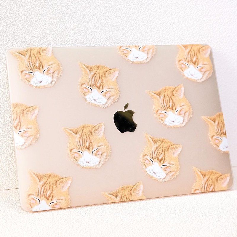 The Tiny Yellow Cat MacBook Case - เคสแท็บเล็ต - พลาสติก สีใส