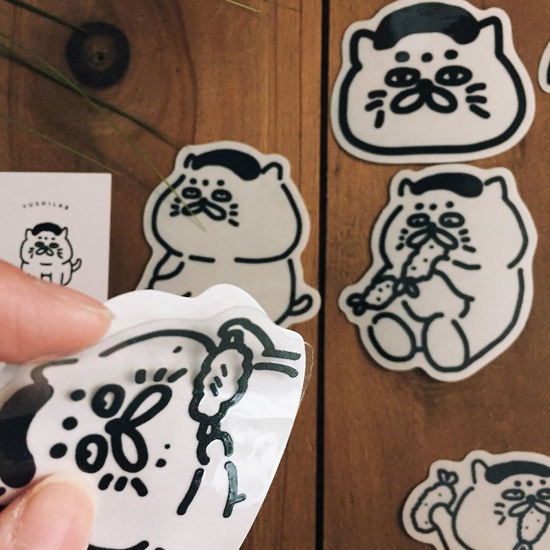 Goro 5cm Waterproof Transparent Sticker (7pcs) - Stickers - Plastic 