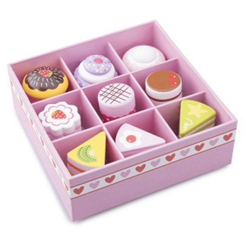 [Netherlands New Classic Toys] Sweetheart Cake Gift Box-10626 - Kids' Toys - Wood 