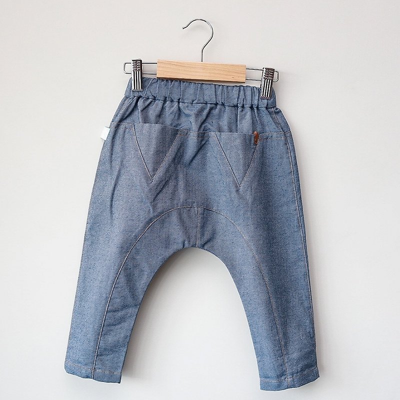 my little star organic cotton denim pants (deep) four seasons - อื่นๆ - ผ้าฝ้าย/ผ้าลินิน สีน้ำเงิน