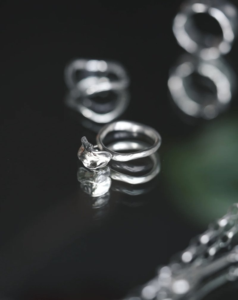 Sweet Pea Ring | 香豌豆戒指 - 戒指 - 純銀 