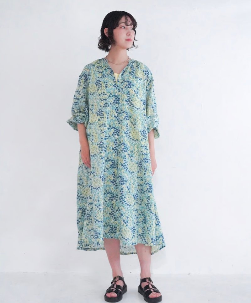 2wayで楽しめる万能デザイン、party カディスキッパーシャツワンピース navy - 洋裝/連身裙 - 棉．麻 藍色