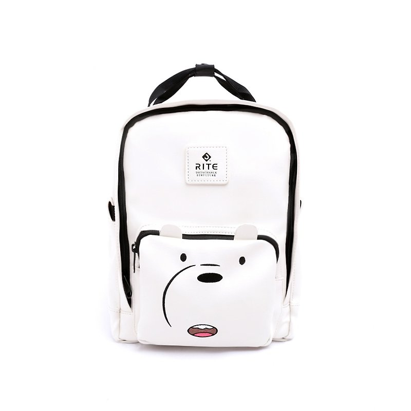 Holiday limited 20% off xRITEx bears meet you after a distraction backpack - modeling polar bear (Aji) - Backpacks - Waterproof Material White