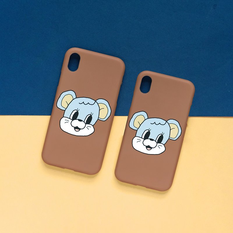 ネズミちゃんの携帯ケース - スマホケース - シリコン ブラウン