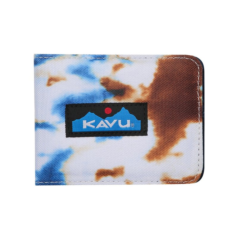 【西雅圖 KAVU】Watershed Wallet 防潑水摺疊短夾 地空扎染#9347 - 錢包/皮夾/長短夾 - 聚酯纖維 藍色