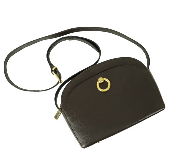 Celine ラウンド型ショルダーバッグ ブラウン セリーヌ 丸金具 ブラウン ショルダーバッグ - 01346 - ショップ