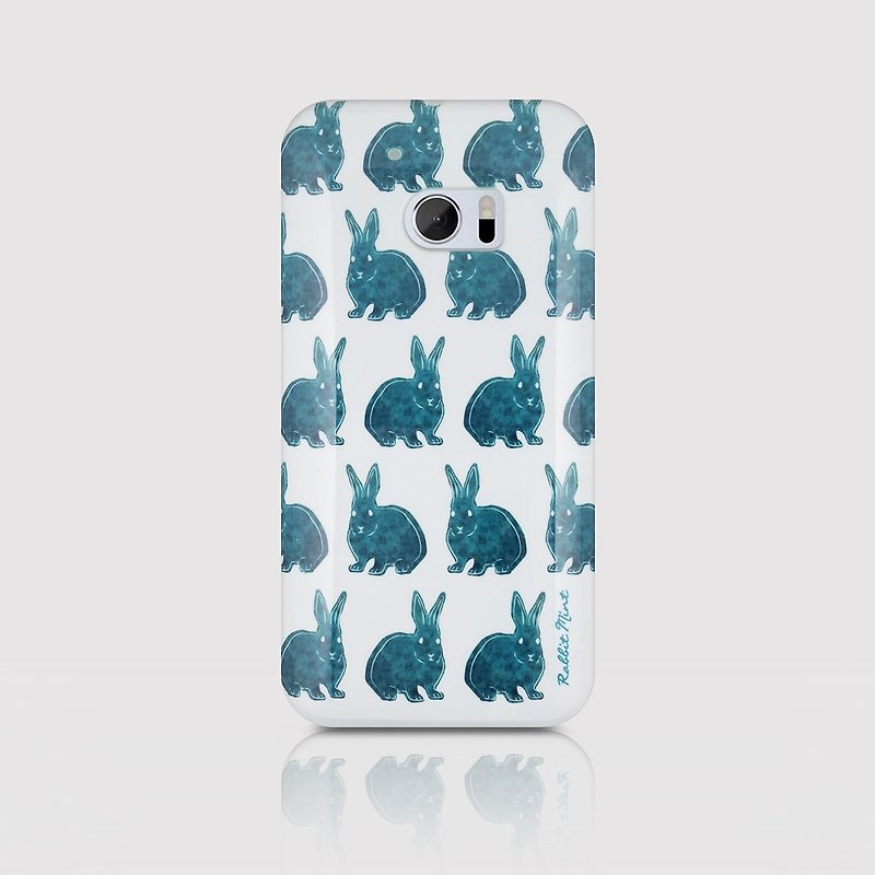 (Rabbit Mint) mint Phone Case Rabbit - Rabbit stamp series - HTC 10 (P00086) - เคส/ซองมือถือ - พลาสติก สีเขียว