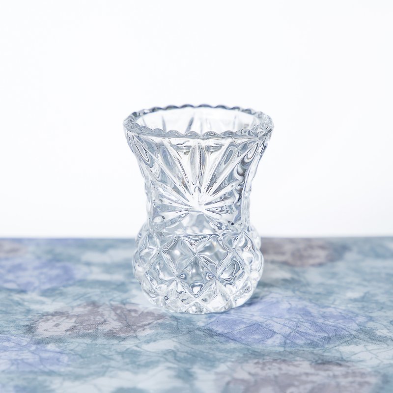 SECLUSION OF SAGE / MINI刻まれたガラス瓶 - 観葉植物 - ガラス 透明