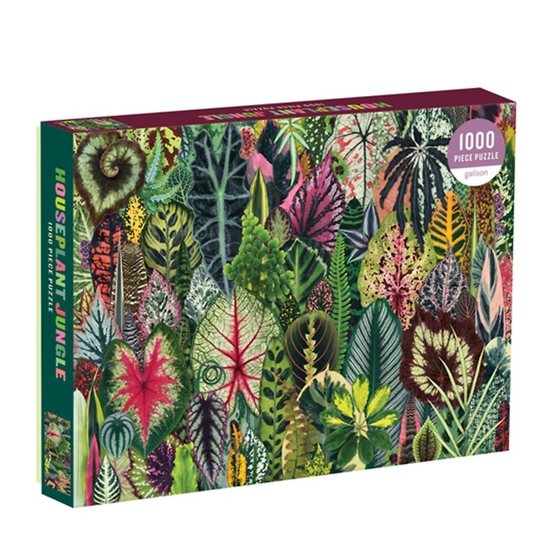 galison |Art jigsaw puzzle 1000 pieces|home foliage plant jungle| Plant jigsaw puzzle birthday gift - เกมปริศนา - กระดาษ 