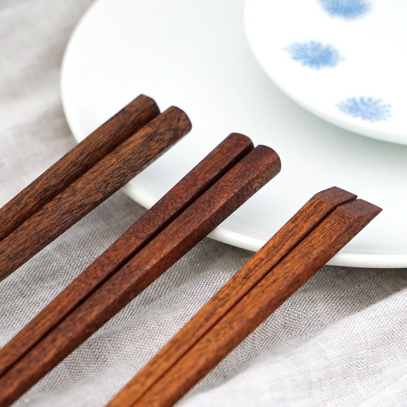 padou Urushi Wood Branch Chopsticks 23cm Gift Present Cutlery Natural Japan - ตะเกียบ - ไม้ สีเขียว