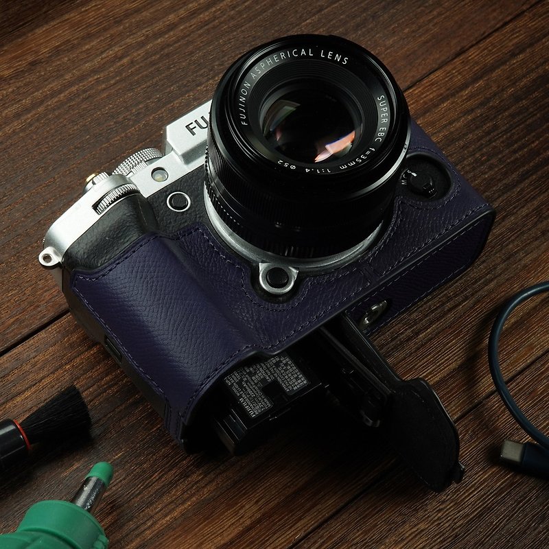 手掌紋皮革相機底座 for FUJIFILM X-T5 - 相機/拍立得 - 真皮 多色