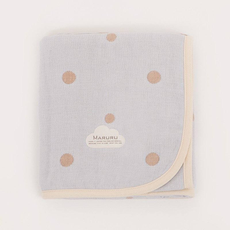 [Gift bag set] Five layers of quilt-baby blue L [newborn gift/birth gift] - Baby Gift Sets - Cotton & Hemp Blue