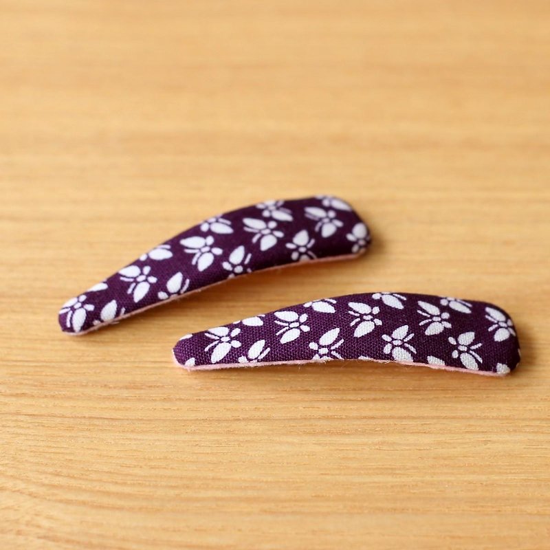 Chic adult butterfly letter and kimono hairpin (large size) - Hair Accessories - Cotton & Hemp Purple
