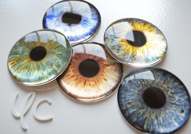 Highest quality glass eye chips for Blythe 14mm - อื่นๆ - แก้ว 