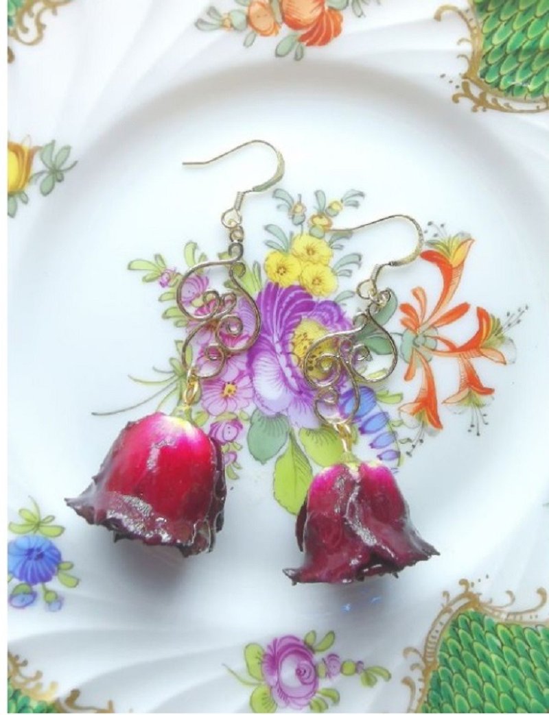 【Seasonal Special Offer】-Pre-Order-Natural Rose Flower Earrings (Clip-On Can Be Changed)【Seasonal Special Offer】