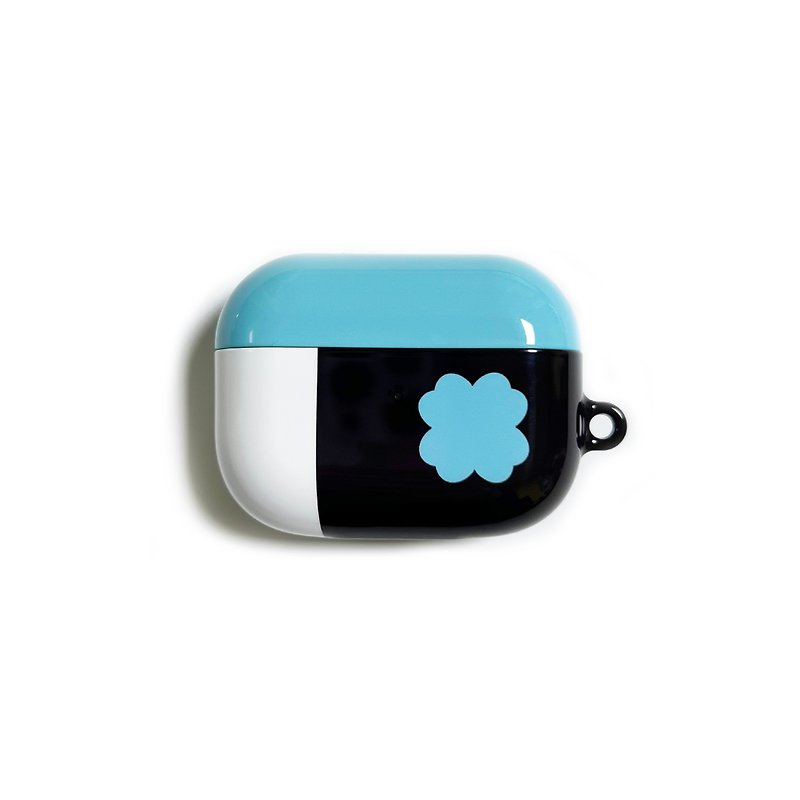 half clover hard AirPods Case (blue) - Headphones & Earbuds Storage - Other Materials Blue