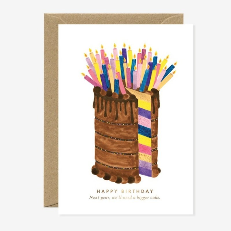 Colorful layer cake birthday card - Cards & Postcards - Paper 