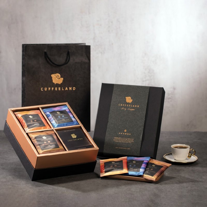 COFFEELAND | 精裝禮盒-30入濾掛咖啡-金典款(橘韻/焦糖/藍調) - 咖啡/咖啡豆 - 新鮮食材 藍色