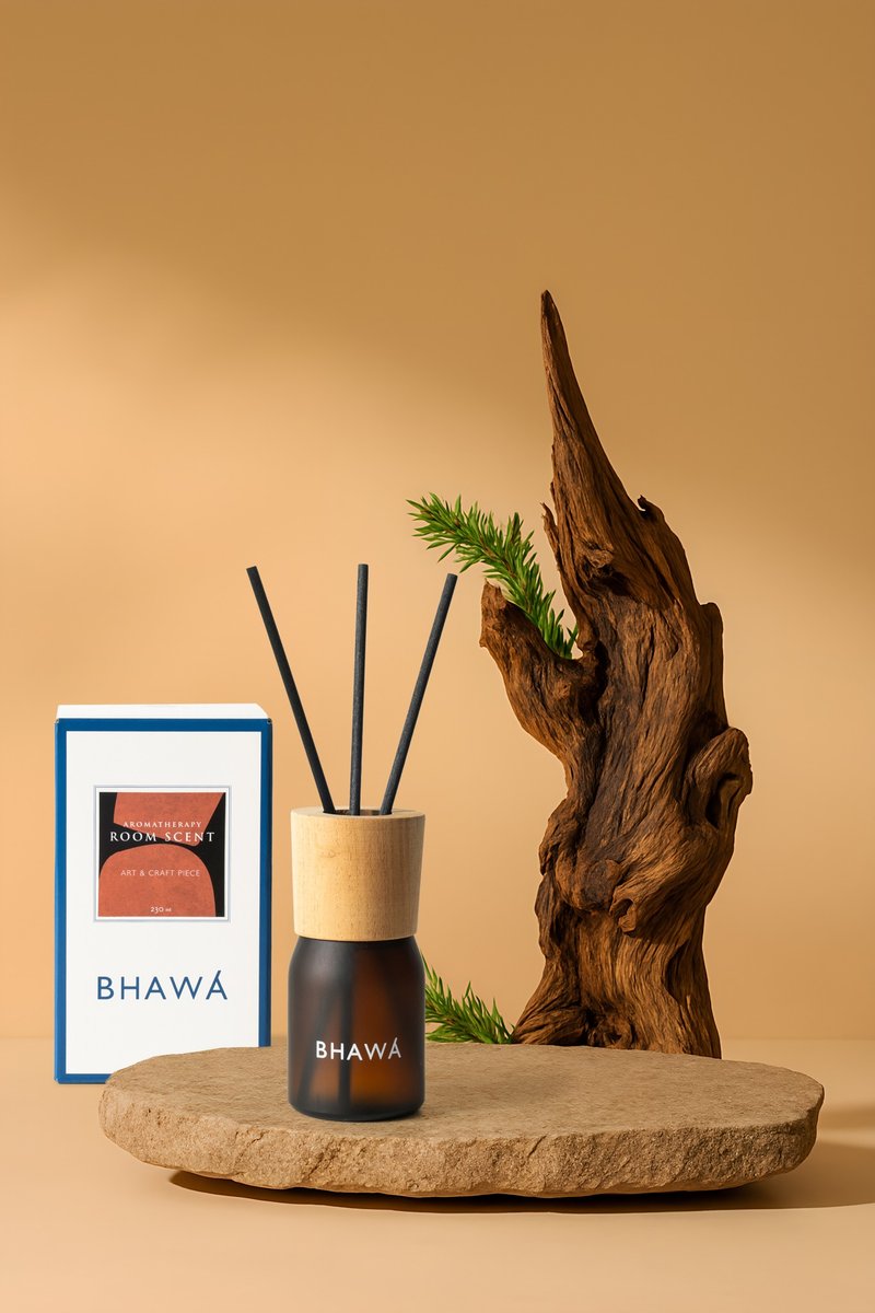 BHAWA手工藝室内香薰瓶和香薰液200ml套裝 - 香氛/精油/擴香 - 玻璃 