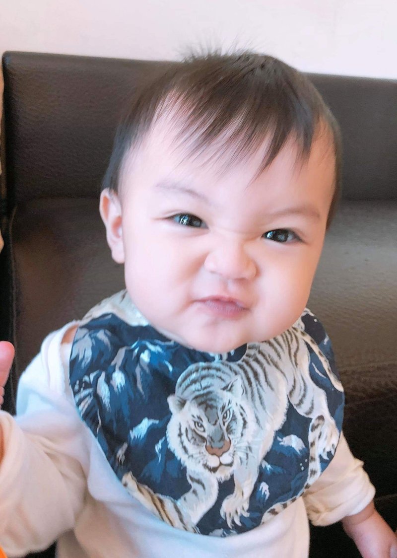 武松打虎 - 口水巾 圍兜 - 口水肩/圍兜 - 棉．麻 多色