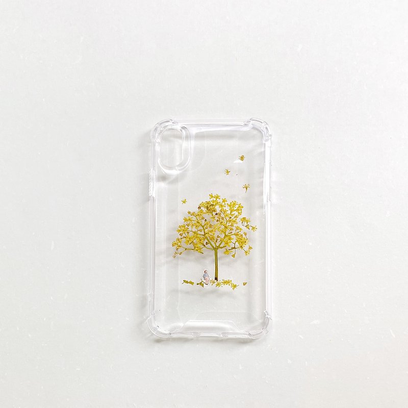The Good Days - pressed flower phone case - เคส/ซองมือถือ - พืช/ดอกไม้ สีเหลือง