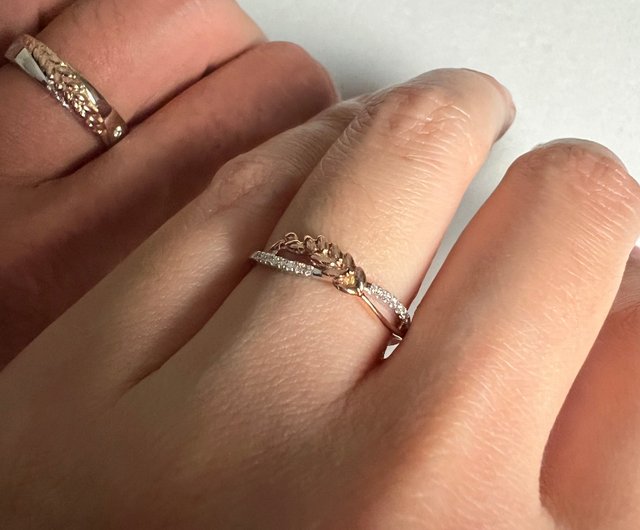 カップルリング】Feeling・18Kゴールドを厚めにメッキした