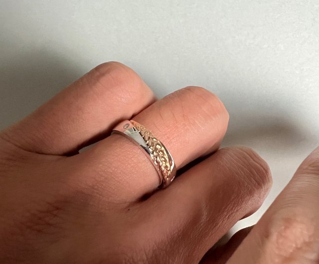 カップルリング】Feeling・18Kゴールドを厚めにメッキした