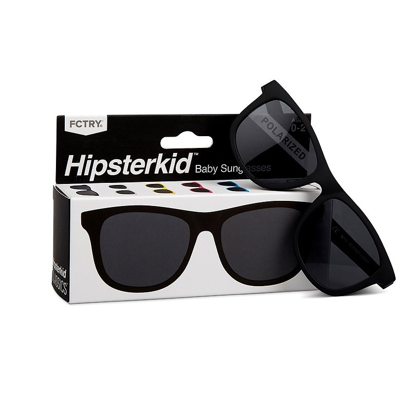 福利品-美國Hipsterkid 抗UV偏光太陽眼鏡(C類瑕疵)無固定繩 - 太陽眼鏡/墨鏡 - 塑膠 多色
