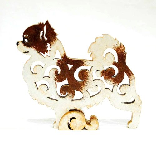 スワールウッド　天然無垢材　チワワ　木彫り　手彫り　木製　置物　犬　ハンドメイド スワールウッド 天然無垢材 チワワ 木彫り 手彫り 木製 犬 置物