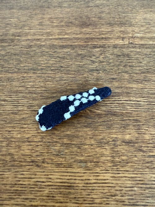 ミナペルホネン ハンドメイド パッチンどめ アクセサリー ヘアーアクセサリー パッチンどめ ミナペルホネンタンバリン