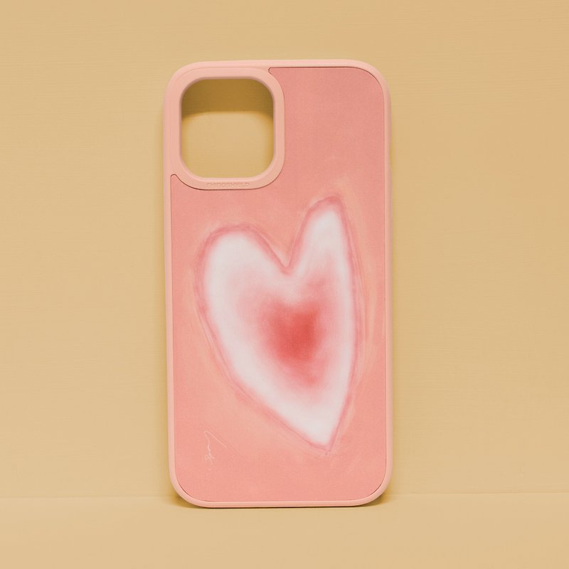 愛の味/Rhino Shield-落下防止iPhone15/14/13/12/11/プロ携帯電話ケース - スマホケース - プラスチック ピンク