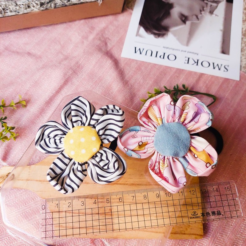 Happy flower hair bundle - Hair Accessories - Cotton & Hemp 