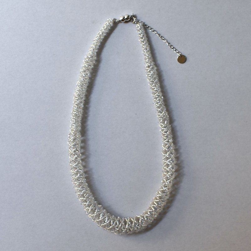 2025.06.新作 _ 繭 55cm / silver - 項鍊 - 玻璃 