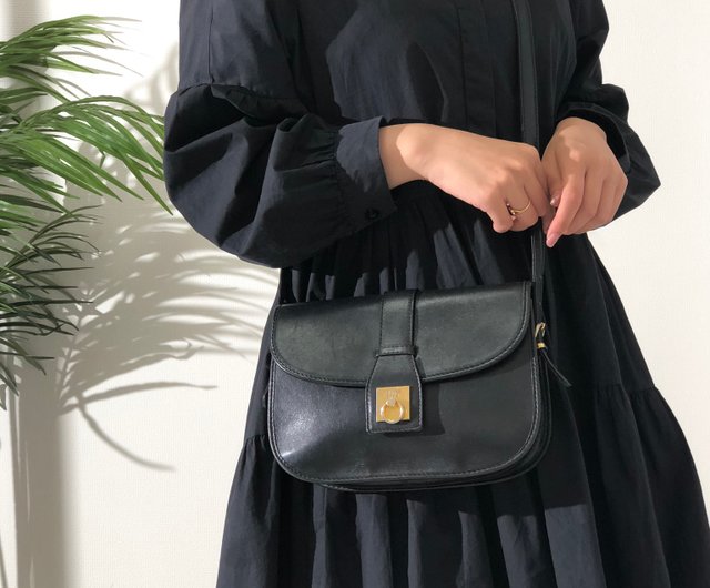 日本直送 名牌中古包 】CELINE セリーヌ ガンチーニ レザー クロス