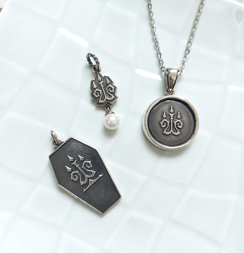 Pray-Candlestick series necklace combination 925 sterling silver single pendant price can be customized couple pendant