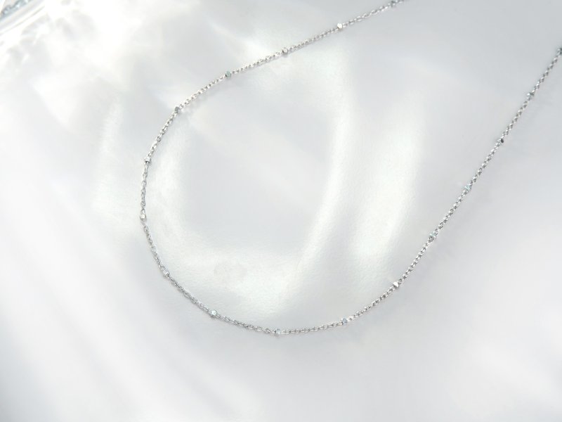 Magic Princess | 925 sterling silver necklace/clavicle chain/long chain/ Silver| single chain style - Necklaces - Sterling Silver Silver