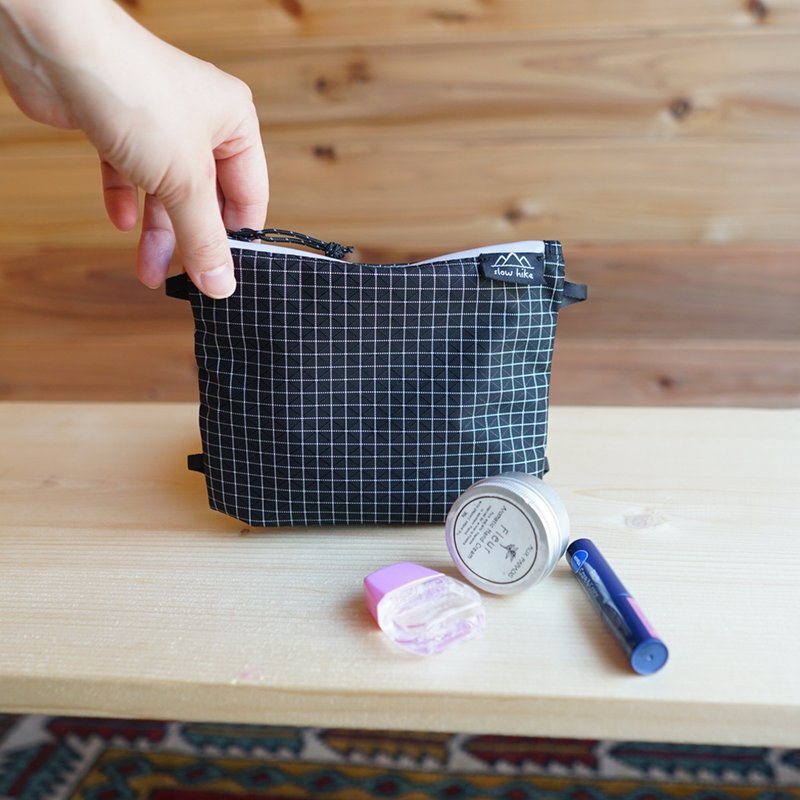 X-Grid・スBlack・ちびさこぽS / 超軽量・防水・サコッシュ・ショルダーバッグ・ポーチ・slowhike - ポーチ - ナイロン ブラック