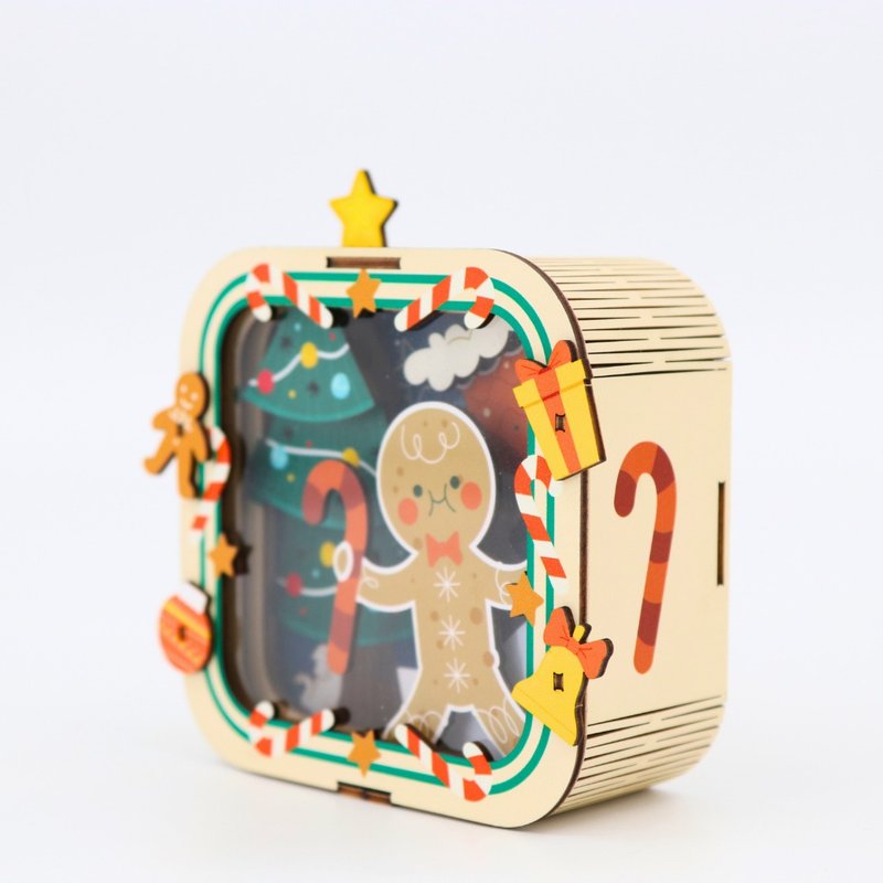 聖誕Layer小夜燈 - 薑餅人 - 燈具/燈飾 - 木頭 多色