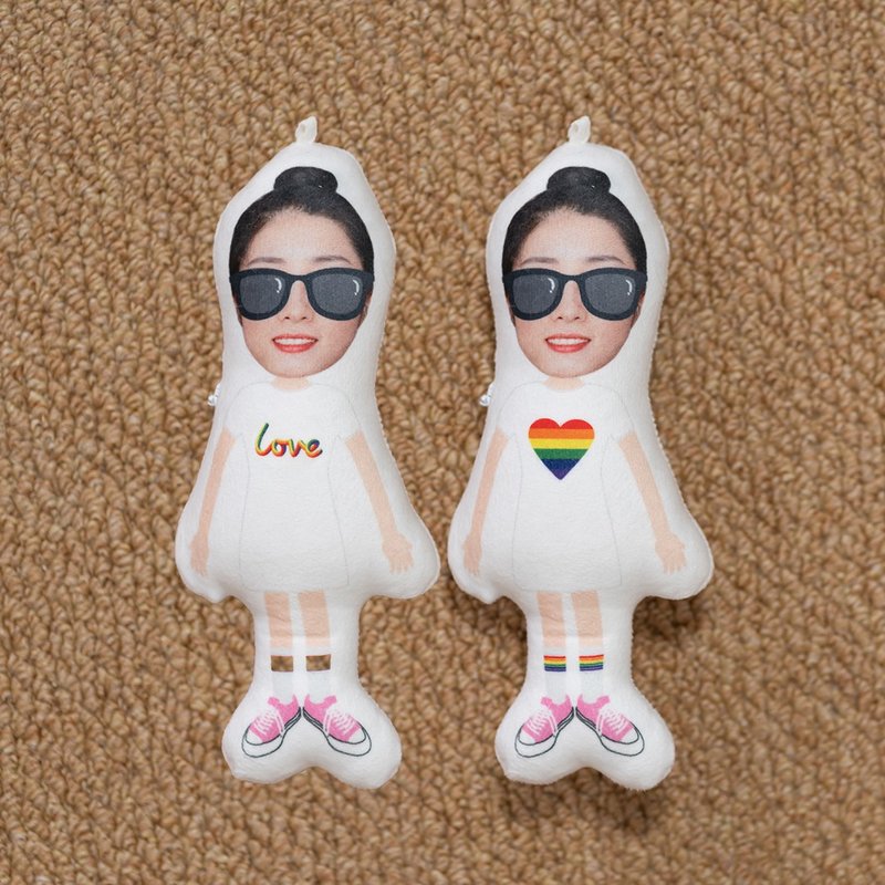 Customized character avatar Rainbow pillow LGBT limited style can be used as a pendant body style optional - หมอน - วัสดุอื่นๆ หลากหลายสี