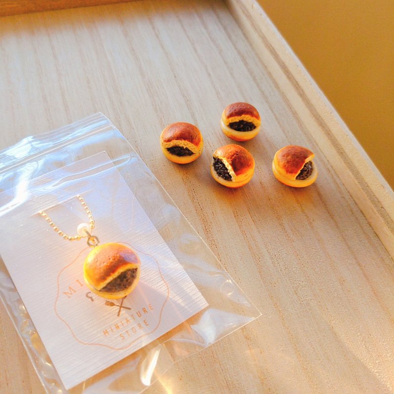 minita* 迷你厚皮銅鑼燒 高仿真 掛飾 吊飾 療癒小物 袖珍食玩 - 吊飾/掛飾 - 樹脂 橘色