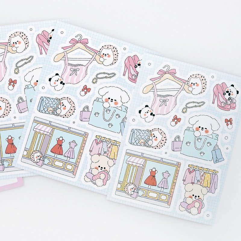 Shopping day sticker (line sticker) - 貼紙 - 紙 