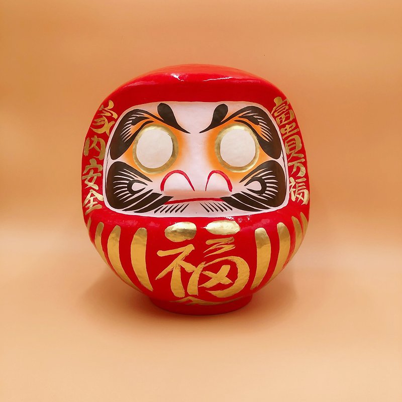[Blessings and wishes] Bodhidharma Tumbler だるまRed 30cm Decoration Gift Wishes DIY - Items for Display - Paper Red