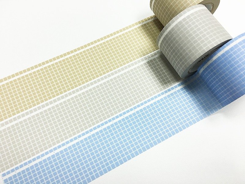 maste Draw Me Masking Tape．Memo Grid【3 colors / set】 - Washi Tape - Paper Multicolor