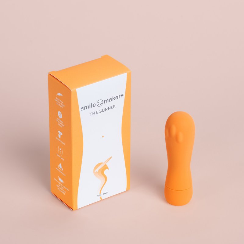 Smile Makers Surfing Master-clitoral massage stick for women - Adult Products - Silicone Orange