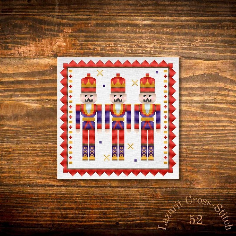 Toy soldiers cross stitch pattern - 其他數位商品 - 其他材質 